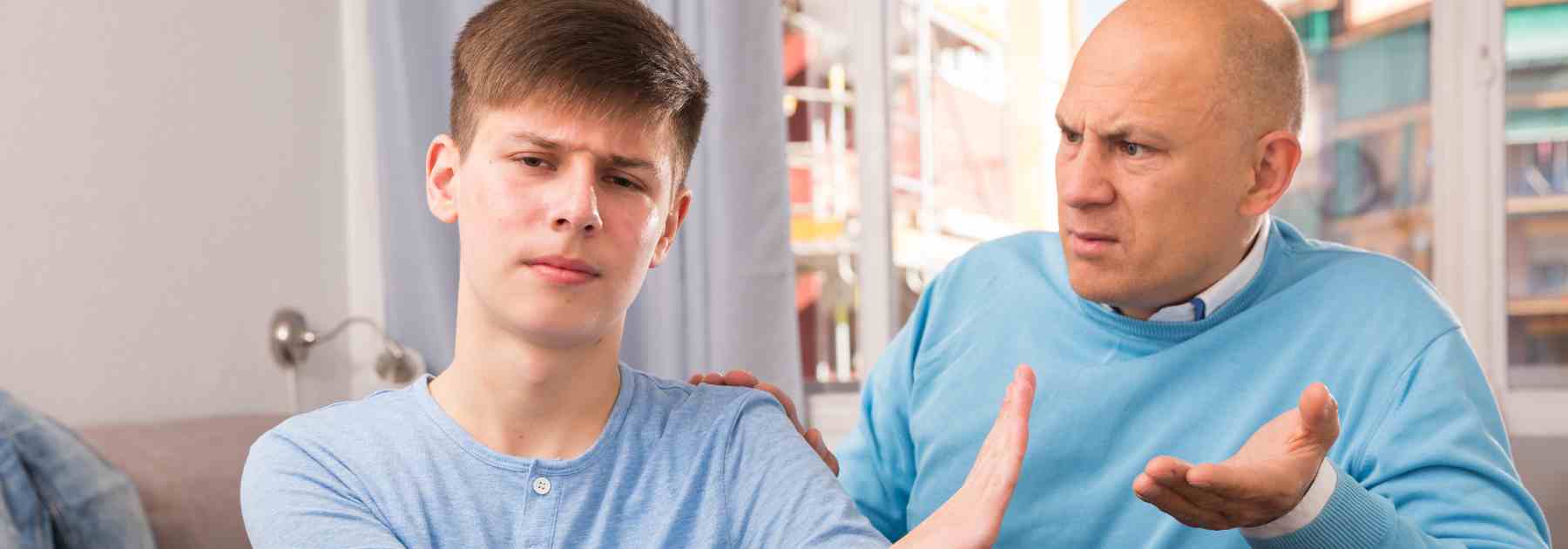 Genetic hair loss father son arguing